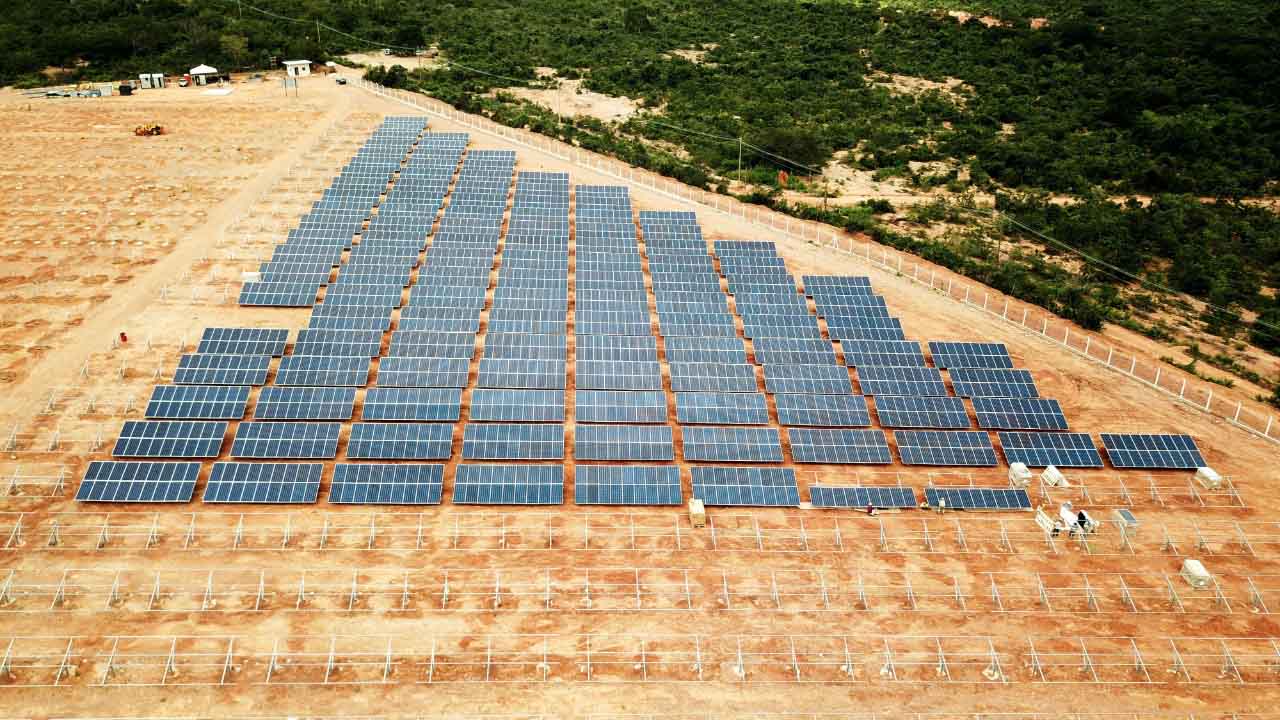 Steel Ground Solar Mounting System Project