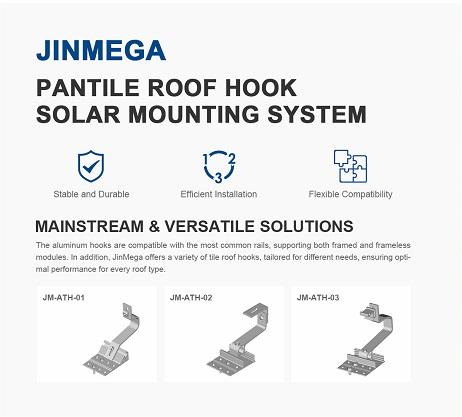 Spotlight di prodotto | Scopri il sistema di montaggio solare del gancio del tetto pantile di Jinmega