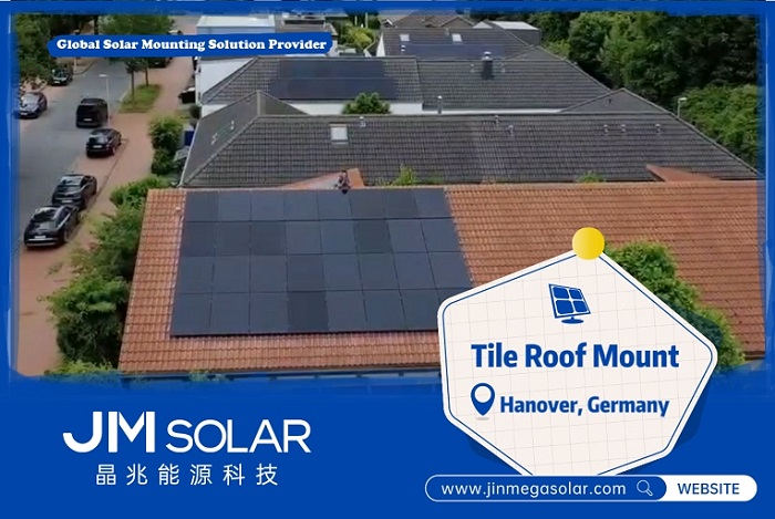 Aggiornamento del progetto | Sistema di montaggio solare su tetto in tegole JinMega ad Hannover, Germania