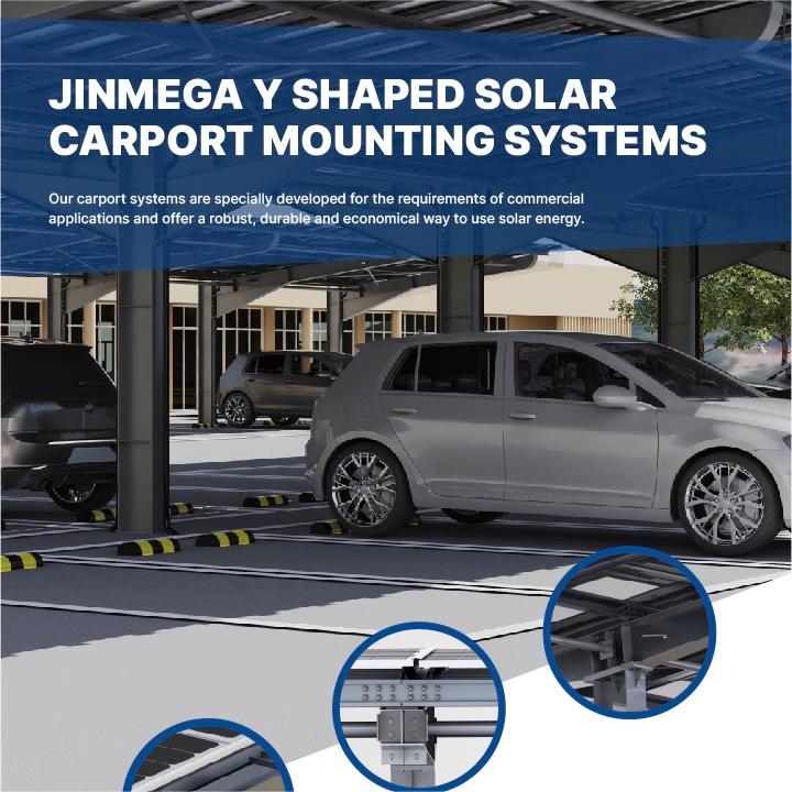 Prodotto in evidenza | Sistema di montaggio per tettoie solari a forma di Y JinMega